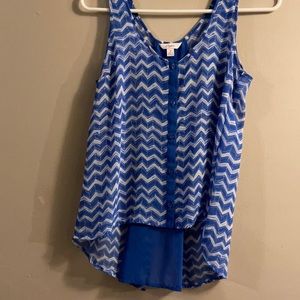 Chevron sheer tank